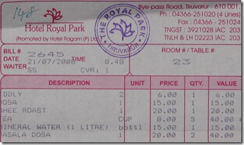 the royal park bill