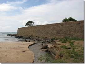 view of vattakottai fort from the beach