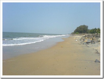 Defence against tides - cherai beach