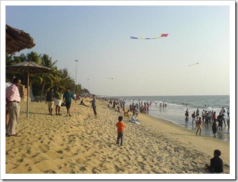 Kite flying at cherai beach