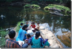 Breakfast at the Kulathupuzha river