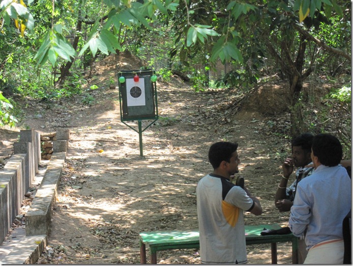 Shooting range at Thenmala adventure zone