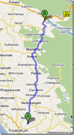 Getting to Thenmala from Trivandrum