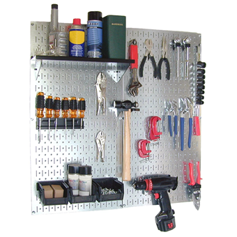 Wall Control 30-WGL-200GVB Galvanized Steel Pegboard Tool Organizer