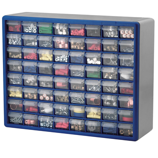 Akro-Mils 10764 64-Drawer Plastic Parts Storage Hardware and Craft Cabinet