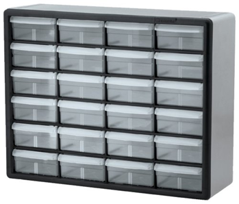 Akro-Mils 10724 24-Drawer Plastic Parts Storage Hardware and Craft Cabinet
