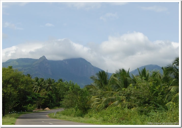 View of the Aanamalai Hills from Aliyar