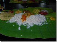 Onam sadya at Valparai