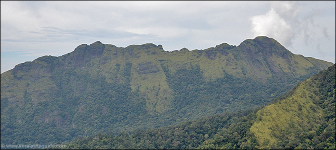 View of Varayattumotta from Ponmudi