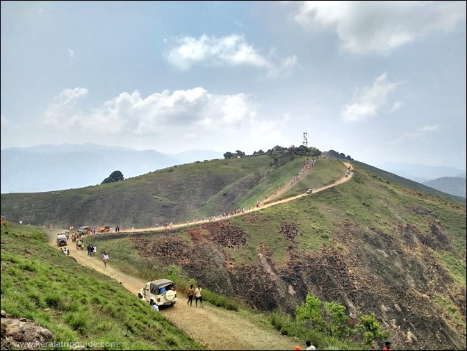 Winding road to the mountain top