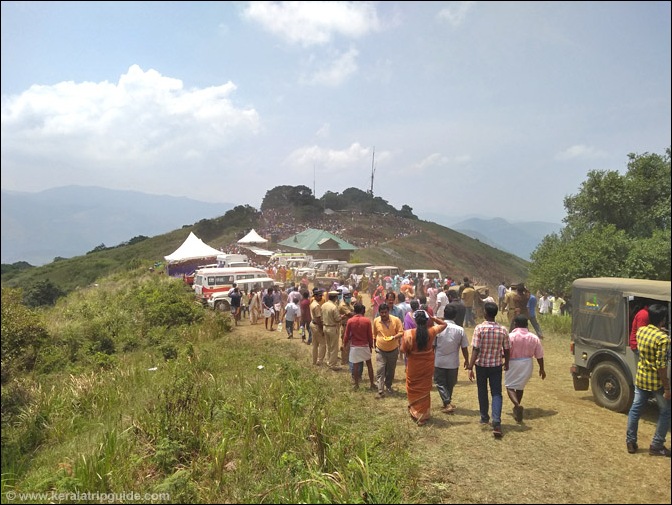 Final stretch to the temple. The watch tower is on the right.