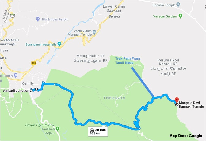 Mangala Devi Temple Trek and Jeep Routes